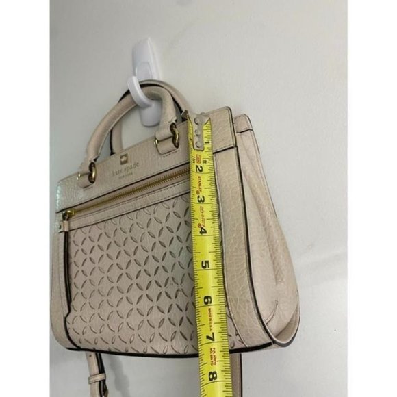 kate spade medium handbag w strap white leather cr - Picture 5 of 12